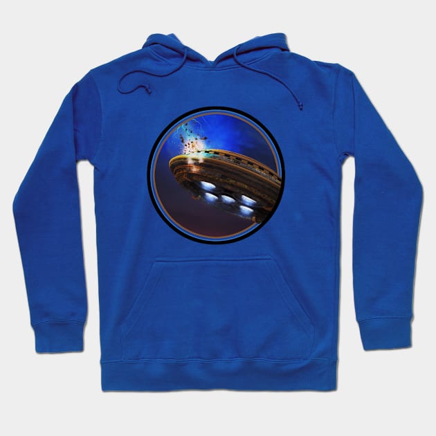 UFO Lightning Strike Hoodie by mlbgfx